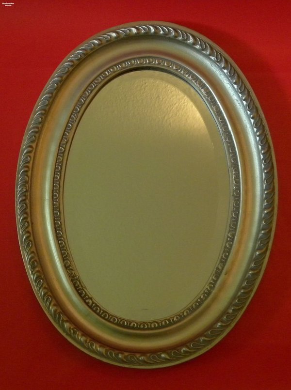 Ovalspiegel ca. 39*29cm Holzrahmen
