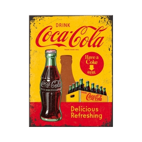 Coca-Cola - In Bottles Yellow Magnet 6x0x8