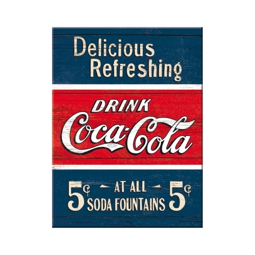 Coca-Cola - Delicious Refreshing Blue Magnet 40x0x30