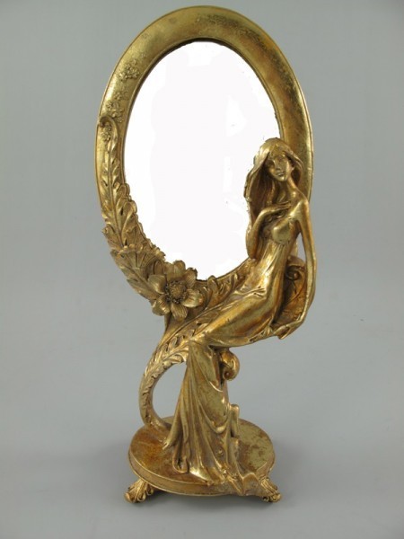 Steh Spiegel GOLD 41 x 18cm