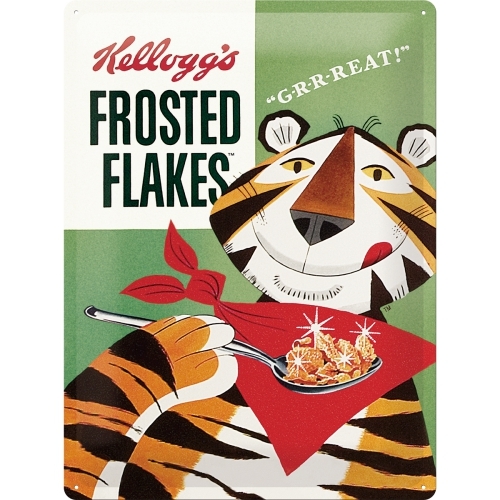 Blechschild 40x30 Kellogg's Frosted Flakes "GRRREAT!"