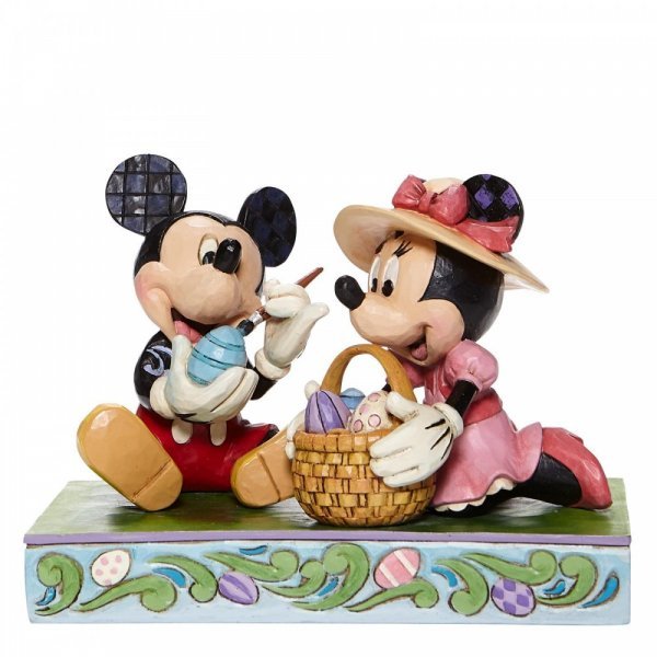 Disney Traditions - Mickey und Minnie Mouse mit Ostereiern und Osterkorb; Micky Maus Motiv: OSTERN